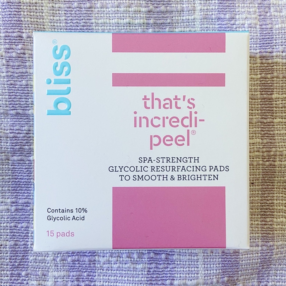 FREE❤️ Bliss That's Incredi-peel Glycolic Peel Pad